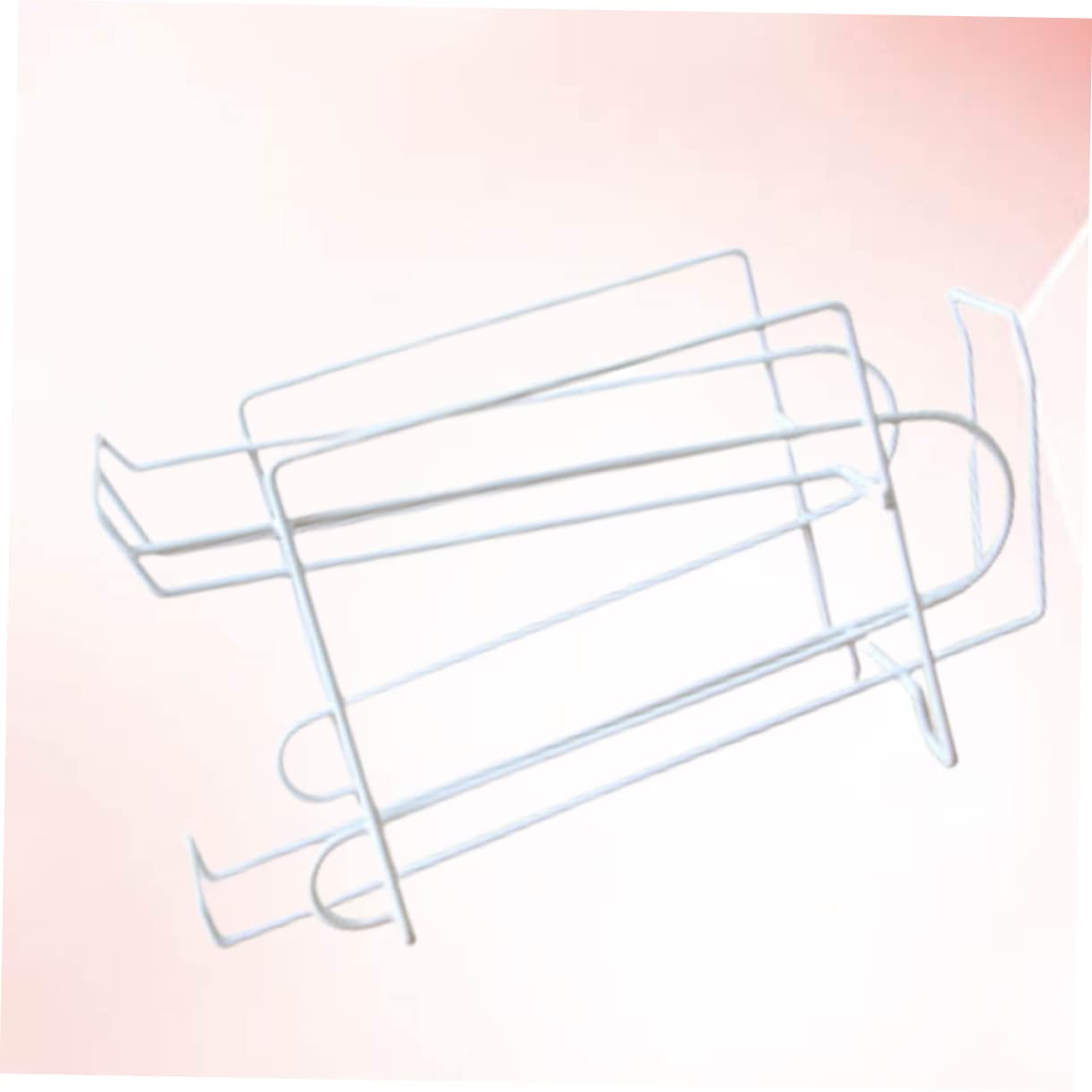 Amosfun Porta Lattine in Ferro Bianco, Organizer Frigo per 10 Lattine