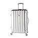 kensie Women's Alma Hardside Spinner Luggage, Silver, 3-Piece Set (20/24/28)