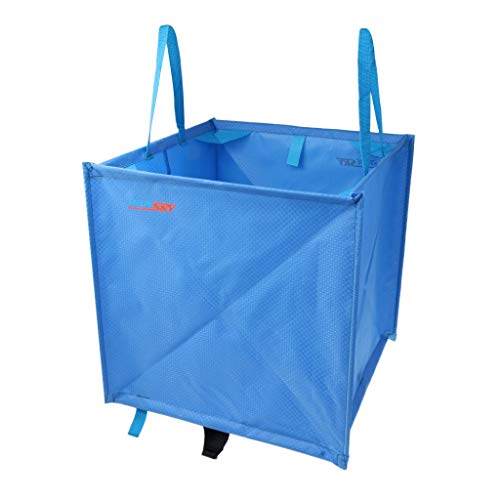 Inzopo Heavy Duty Nylon Folding Triangle Tree Arborist Tree Surgery Tree Work Storage Cube Bag for Throw Line Throw Weight Bag Retriever Ball Clothing Accessories Blue/Green - Blue