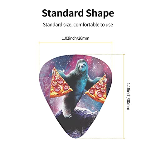 Ensemble de 12 médiators de guitare Pizza Sloth pour guitare acoustique, guitare électrique, contrebasse, ukulélé - Les Beatles, Paul McCartney, John Lennon, RIngo Starr, George Harrison Ensemble de 12 médiators de guitare Pizza Sloth pour guitare acoustique, guitare électrique, contrebasse, ukulélé – Image 5