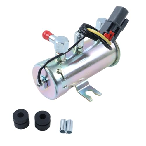 zt truck parts 24V Electric Universal Petrol Fuel Pump O-EP028 Compatible with Facet Silver Style for Tractors Boats - Thumbnail 4