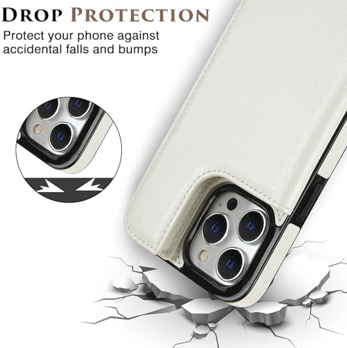 Étui iPhone 14 Pro Max avec portefeuille magnétique amovible et RFID