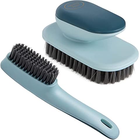 Selaurel Laundry Scrub Brush 2 Pack Soft Bristle Brush Cleaning Brush for Stains Clothes Scrubbing Brush Household Cleaning Tool for Bathroom Countertops Bathtubs (Blue) Cover