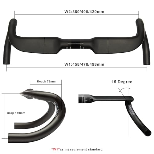 gravel bike lenker carbon RXL SL rennrad lenker 31.8mm carbon 458mm – Ansicht 4