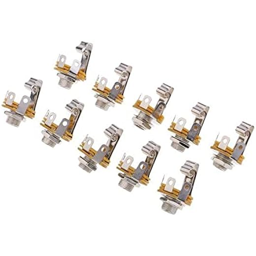 bnf 2x635mm 1/4Mono Audio Socket Jack Female Connector Pa
