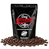 Very Strong Coffee WHOLE BEAN COFFEE, 250g (1.1lb) – 100% Robusta Coffee Beans – Twice the Caffeine, Bold Full-Bodied Flavor – Dark Roast – Whole Bean for Espresso, French Press & Bean-to-Cup Machines
