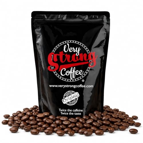 Very Strong Coffee 500g - Whole Beans - 100% ROBUSTA COFFEE - TWICE THE CAFFEINE - TWICE THE TASTE.