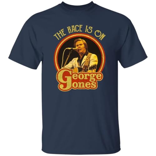 The Race is On George Jones Country Music T Shirt Multi3