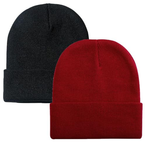 Image of ZOORON Beanie for Men Women Slouchy Winter Beanie Hats Cuffed Skull Caps