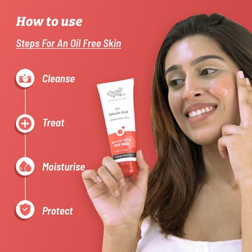 Image of Chemist At Play 2% Salicylic Acid Face Wash For Oily Skin with Niacinamide + Gentle Exfoliating Face Scrub with Mandelic Acid & Walnuts | Removes Dead Skin & Blackheads | Prevents Acne & Removes Excess Oil | For Men & Women | (100ml each) | Pack of 2