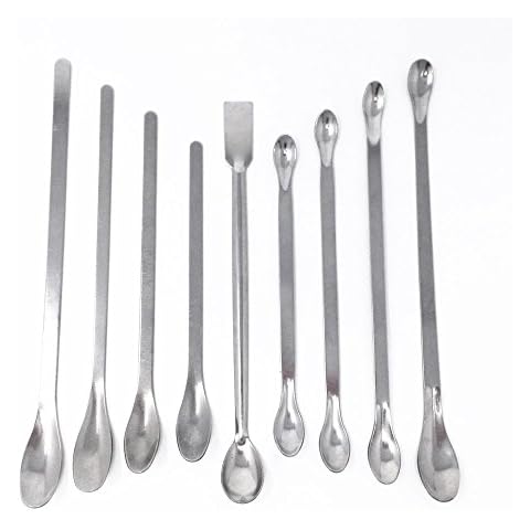 Honbay 9pcs Stainless Steel Lab Scoops Cover