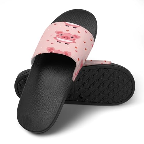Chaussons de cochon rose design amusant id&eacute;e cadeau homme femme