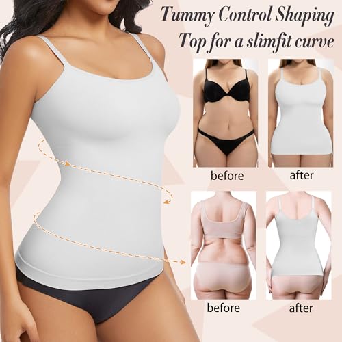 ONEW Compression Tanks For Women Seamless Tummy Control Shapewear Camisoles Slimming Body Shaper3