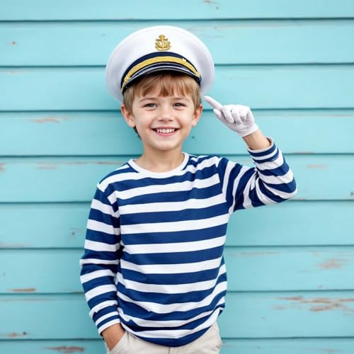 Telooco 8 Paar Party Kinderhandschuhe Weiß Kinder Handschuhe Cosplay Kostüm Handschuhe Kinder Handgelenk Lang Formelle Uniform Partyhandschuhe Polyester Kostümhandschuhe für Mädchen Jungen