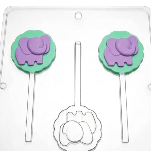Candy Molds N More Baby Elephant Lollipop Chocolate Candy Mold 697