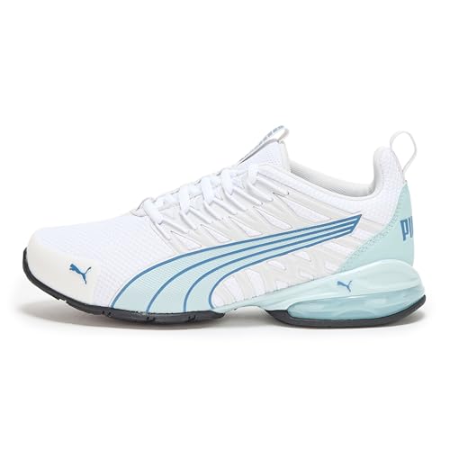 PUMA Puma Women's Voltaic Evo Cross Trainer, Puma White-Frosted Dew, 6.5 Wide