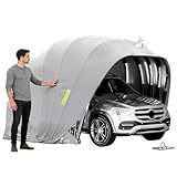 BEDCKCC Abri De Voiture en Acier Inoxydable, Pliant Auvents Rétractable Robuste Abri De Voiture, Abri Robuste Et Durable, Abri De Voiture Toutes Saisons pour Parking, Cour