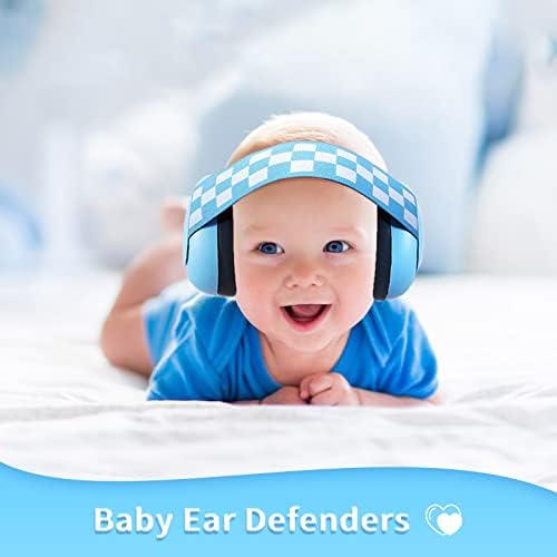 Baby Ear Defenders, Infant Hearing Protection, Kids Earmuffs Pressure-Free, Noise and sound Cancelling, Ear Protectors for Toddlers & Children, Prevent Hearing Damage & Improve Sleep
