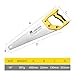 B BOSI TOOLS 14 in. Pro Hand Saw, 11 TPI Fine-Cut Soft-Grip Hardpoint Handsaw Perfect for Sawing, Trimming, Gardening, Cutting Wood, Drywall, Plastic Pipes, Sharp Blade, Ergonomic Non-Slip Handle