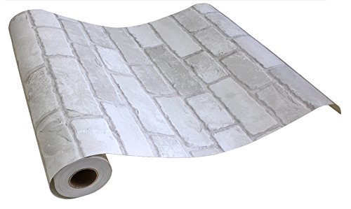 �͂�����V�[���ǎ� �����K�� �u���b�N �������ȕǎ� 50cm�� Hyundae Sheet ���݂�DIY (30m�p�b�N, 26��HWP-21633 �A���e�B�[�N�z���C�g�u���b�N)