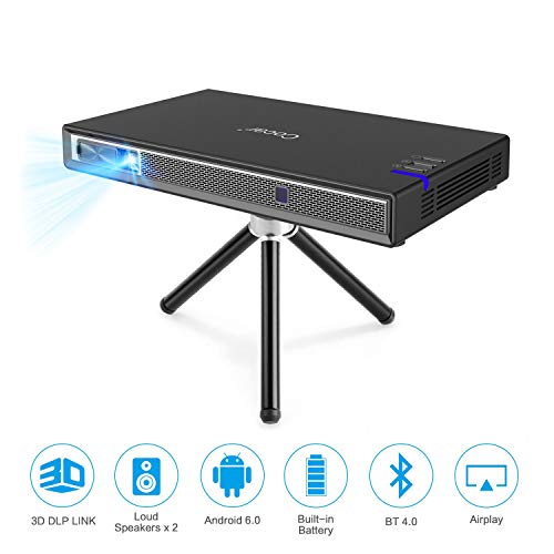 Cocar Mini Projector T5 2020 New Upgrade Android 6.0 Portable Video Projector Built-in