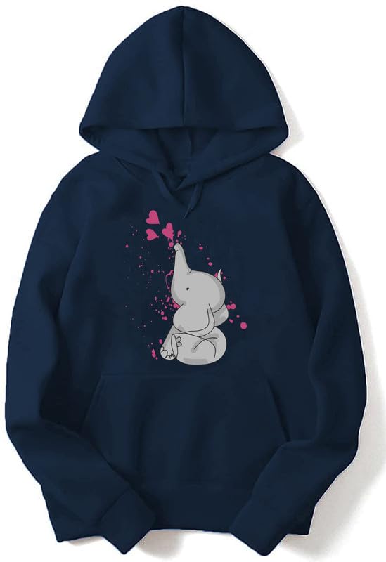 beltly Elephant Hoodie Women Anime Causal Stylish Latest Black Blue red Pink Lavender Maroon Peach Girl 499 599 Under-picture-25