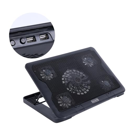 Base para portátiles con 5 ventiladores y altura ajustable miniatura 7