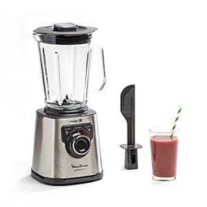 Moulinex PerfectMix+ High Speed blender, 1200 W, glazen kom van 2 l, 3 automatische programma’s LM811D10