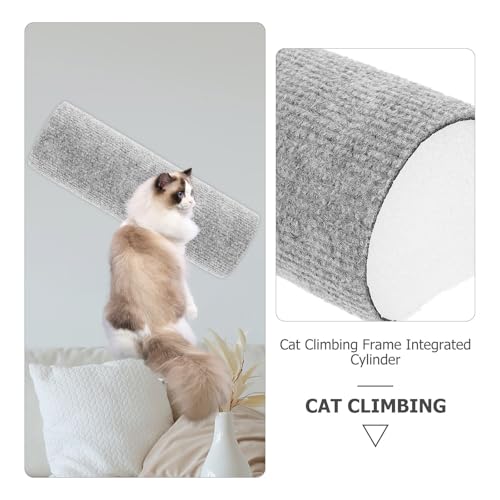 Poste rascador reutilizable para gatos Beaupretty gris claro miniatura 4