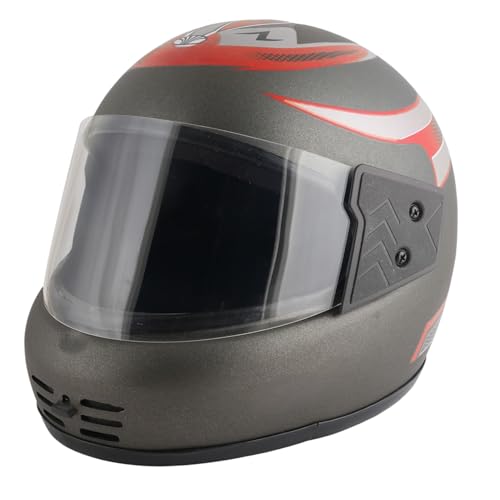 Image of Sage Square Audi Kimi Full Face Helmet | ISI Certified | Clear Visor | Ultra Comfort Inner Padding Extra Comfort & Stylish