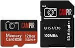 CAMPIR 128GB Micro SD Carte - UHS-I U3 Classe 10 MicroSDXC Carte mémoire, TF Carte, supports 4K UHD, Compatible avec les Dashcams, appareils photo numériques, téléphones intelligents, GPS, MP3 Joueurs et PDA
