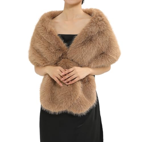 Elegante e Versatile: Incorporare una sciarpa di pelliccia è il modo più semplice ed economico per elevare il tuo stile. Sia abbinata a vestiti, outfit quotidiani o utilizzata come accessorio da viaggio, aggiunge senza sforzo un tocco di eleganza e raffinatezza.