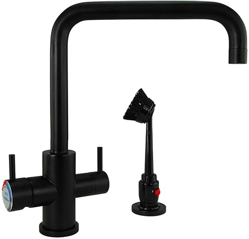 Dishmaster M70MBRA Sapphire Grifo de Cocina - Caño de ángulo recto - Negro Mate