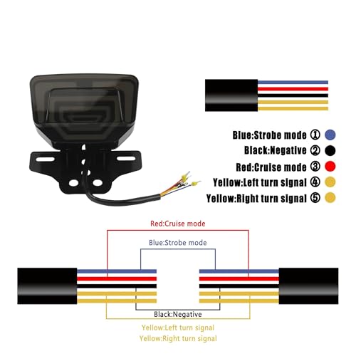 Feu arrière moto LED pour remplacer un clignotant cassé - 6