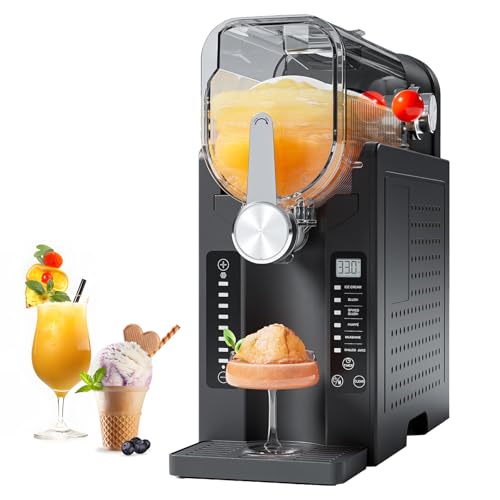SAIYERUS Slushie Machine for Home: 15-60 Minutes Slushy Machine, Fro-zen Drink and Slushie Maker with 6 Preset Programs, 4 Hours Freshness, Slush, Milkshakes, Fro-zen Margaritas, Frappés, and More