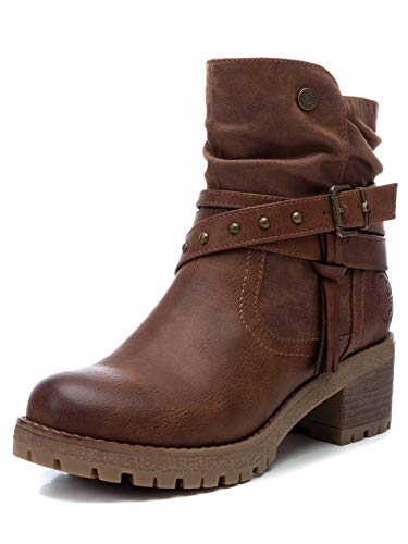 Refresh 72394, Botas Cortas al Tobillo Mujer, Camel, 39 EU