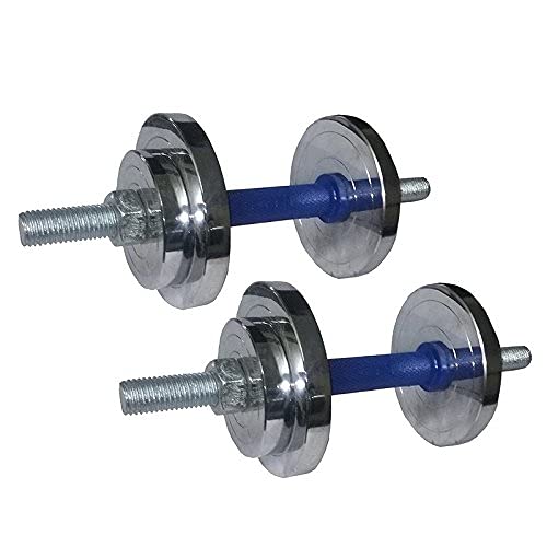 BODY MAXX Ekatra Fitness 20 kg Adjustable Nickel Electroplated Steel Plate Dumbbells for Home Gym (Silver) (B074NYFFYY) Amazon Price History, Amazon Price Tracker