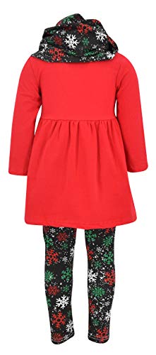 Unique Baby Girls Kids Toddler 3pc Outfit Set Long Sleeve Lightweight Tunic Top Leggings and Scarf3