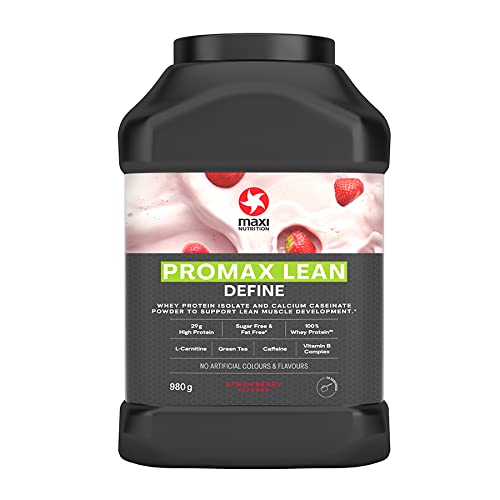 MaxiNutrition - Promax Lean, Strawberry - Whey Protein Powder for Weight Loss and Lean Muscle Development – Sugar Free and Fat Free, Vegetarian-Friendly, 29g Protein, 128 kcal per Serving, 980g - Image 3
