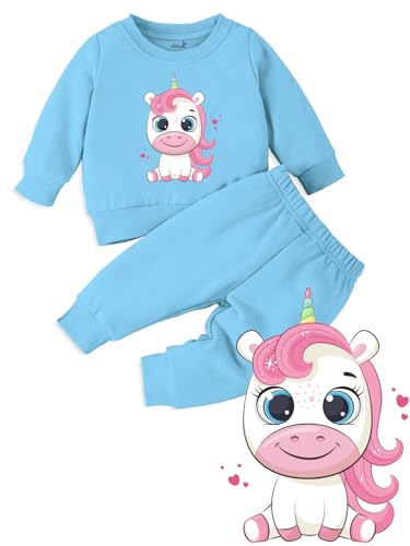 Image of Minicult Kids Cotton Co-ords Full Sleeve Sweatshirt and Pant Set with Character Print