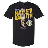 500 LEVEL Hailey Van Lith Chicago Sky Slant Heavyweight Tee (Black, X-Large)