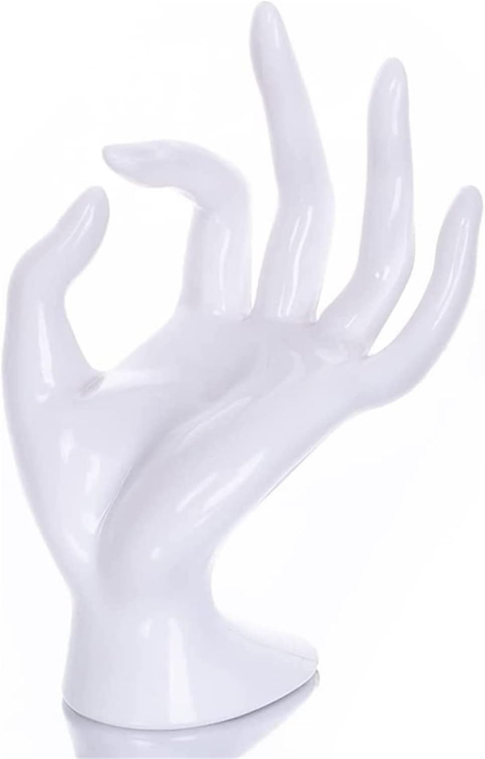 Maxsirui Hand Form Ring Holder Jewelry Display Organization Rack Bracelet Ring Watch Stand Support Aesthetic Y2k Room Decor (White)