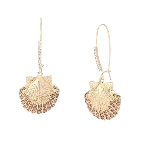 Betsey Johnson Women's Mermaid Jewels Seashell Dangle Earrings