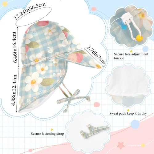 Infant Beach Hats Boys Beach Caps Girl Sun Protection Large Brim Travel Essentials4