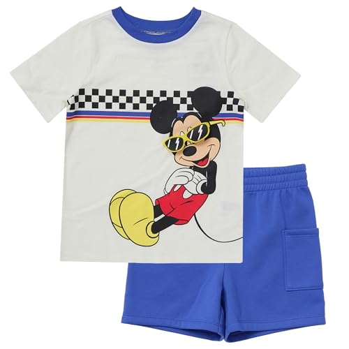 Image of Disney Mickey Mouse Lenticular Outfit for Boys, Toddler and Little Kids Clothes, T-Shirt and Shorts Set