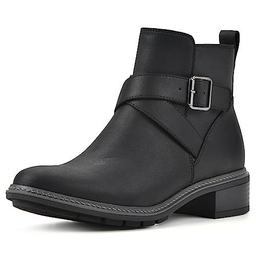 CLIFFS BY WHITE MOUNTAIN Women's Shoes Elie Stacked Heel Ankle Bootie