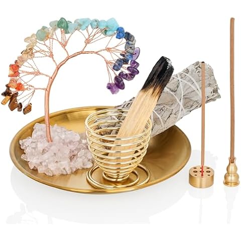 ZenBless Chakra Crystal Tree Incense Holder Cover