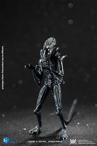 Hiya Toys Exquisite Mini Series 1/18 Scale 5 Inch Aliens Alien Warrior Blue Action Figure