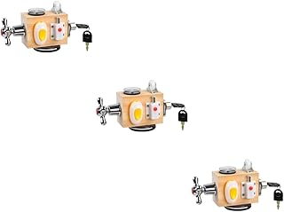 Toyvian 3 Pçs Brinquedos Montessori Atividades Da Criança Placa Ocupada Cubo De Atividade De Madeira Cubo Ocupado Brinquedos De Viagem Carros Da Criança Brinquedos Brinquedo Para Crianças