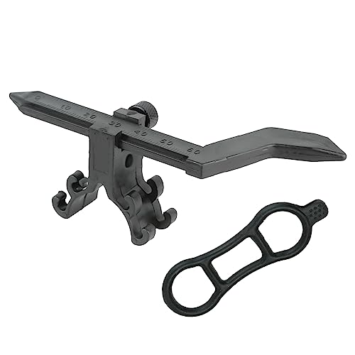 Lrtzizy Mini Ruota per Bicicletta Supporto per Centratura Cerchi per Bici Strumenti di Regolazione Strumenti per la Riparazione di Ruote per Bici Accessori per Ciclismo Nero